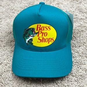 Teal Bass Pro Shops Trucker hat NWT